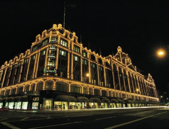 Harrods and Knightsbridge pleasant walk 20 minutes